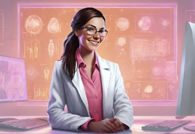 Femme scientifique du visuel de Relevons la tête, ensemble